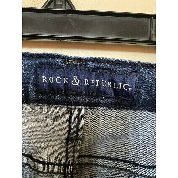 Rock&Republic Jeans Kashiere Straight Leg Sz.6 - Picture 3 of 4